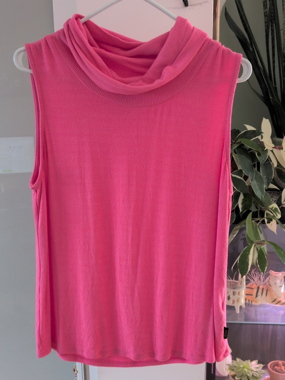 Buffalo David Bitton Sleeveless Cowl Neck Tank - Pink